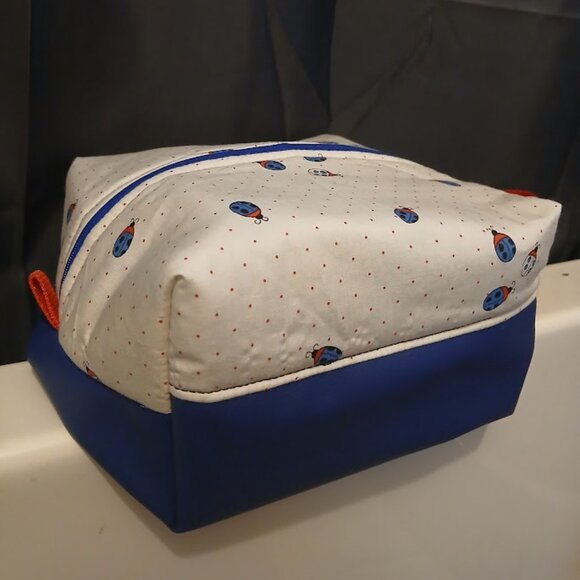 New Zippy Cosmetics Toiletries Travel Bags X-large Faux Leather & Fabric western - Picture 14 of 16